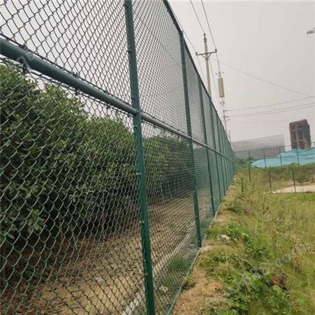 公园篮球场防护网 绿色4米高菱形足球场围栏定制