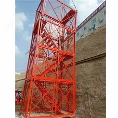 生产  高架桥施工重型爬梯 安全梯笼 模块梯笼 新型框架梯笼 稳定安全性爬梯 上海安全梯笼