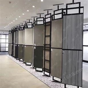厦门展厅设计瓷砖展示架 吊顶单双面旋转展架定制公司