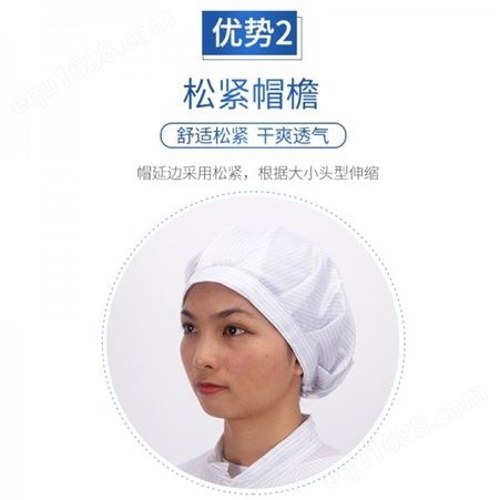 深圳直销 厨师帽透气防掉发 男女可用 开网帽