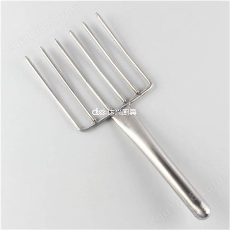 不锈钢饭叉子不锈钢大号五齿米饭叉厨房食堂饭店盛米饭工具豆芽叉子卖豆芽工具
