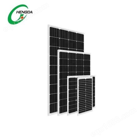 恒大全新正单晶380w瓦太阳能电池板光伏发电板组件发电系统