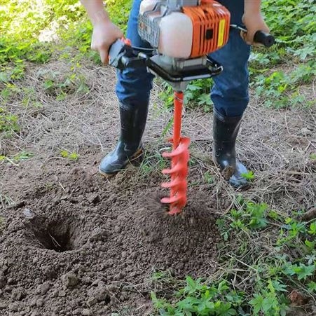 立安种植打坑机 泥土植树钻孔机地钻