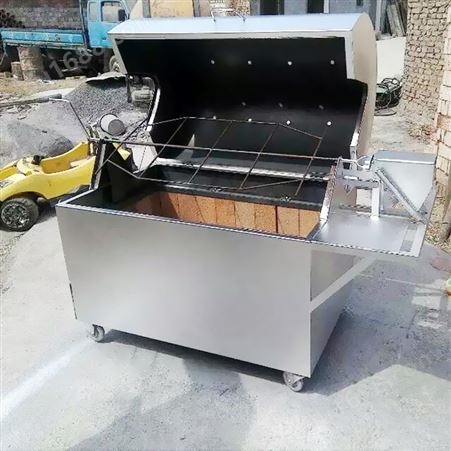商用无烟烤兔炉子 多功能烤羊排机 小型翻转式烤鸡专用炉