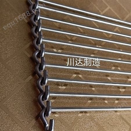 非标定做 304不锈钢人字形加密螺旋网带 耐高温金属食品输送网带