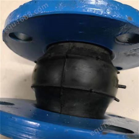 启航橡塑厂家定做 耐磨橡胶软接头 食品级橡胶软连接 双向管道减震器