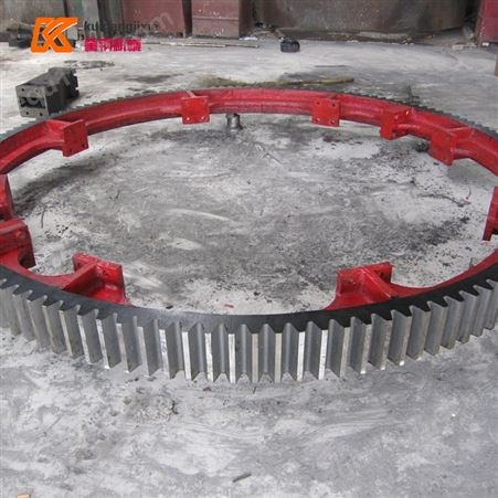 铸造加工回转式滚筒烘干机大齿轮