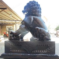 厂家小号狮子雕塑 家门口摆放狮子铜像 铜狮子报价