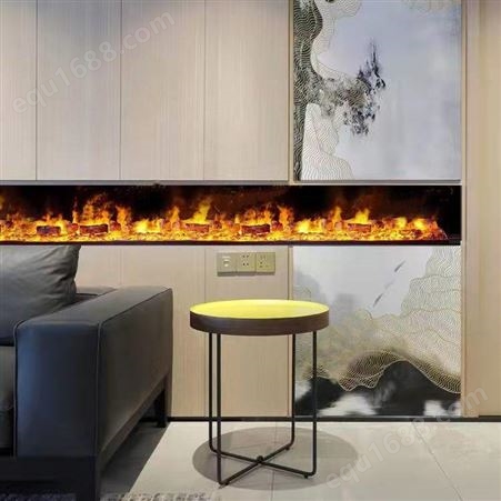 速捷 三角形3D壁炉 欧美现代别墅客厅取暖悬挂式