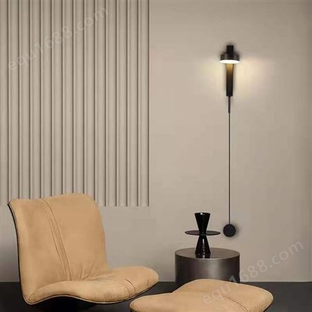 LED壁灯 现代简约客厅壁灯可旋转床头灯 玖恩灯具