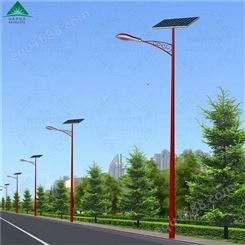 红色造型免费设计新农村招投标定制太阳能路灯厂家
