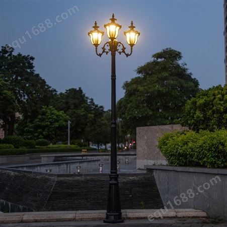 欧式庭院景观灯 户外LED小区路灯 花园草坪灯 工程铝制高杆庭院灯