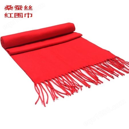 团建 惠州年会红围巾定制印logo