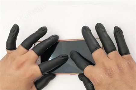 黑色手指套 黑色导电乳胶手指套 黑色乳胶手指套 工业用手指套