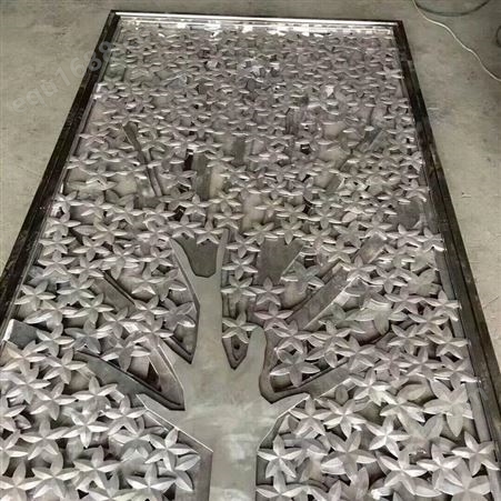 青古铜铝板雕花镂空屏风花格 呈现底蕴与文化