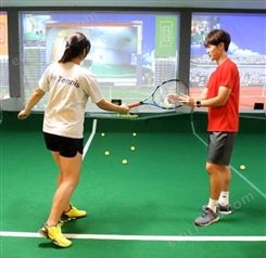 数字体育运动馆室内模拟网球 瑞康乐科技室内模拟训练设备高速摄像室内电子网球设备