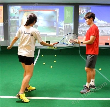 数字体育运动馆室内模拟网球 瑞康乐科技室内模拟训练设备高速摄像室内电子网球设备