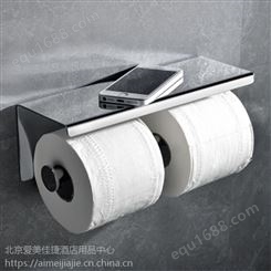 加厚款双卷手机纸架，不锈钢304厕所双卷纸架，不锈钢加厚 金属质感北京