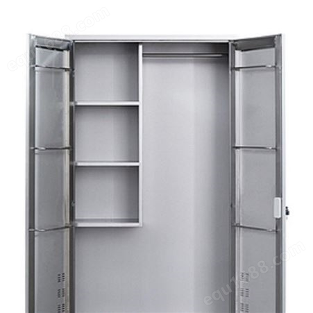 不锈钢清洁柜 卫生柜 单双门阳台杂物储物柜 工厂拖把收纳保洁仪器柜