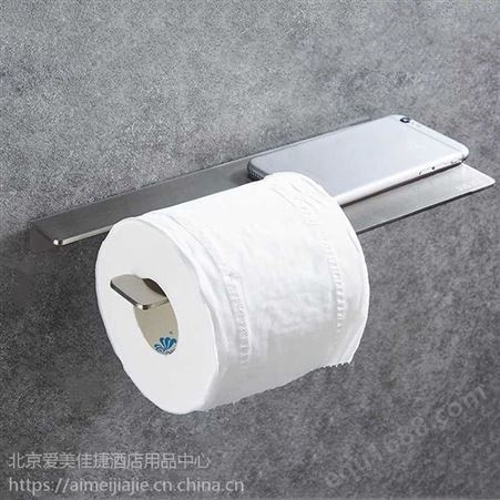不锈钢304单卷长纸架jyx-x61小卷纸架厕所纸巾盒