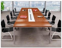 南昌大型商务简约办公家具条形办公会议桌简约现代板式洽谈桌椅组合小型长条培训桌
